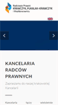 Mobile Screenshot of kancelariakrakow.pl
